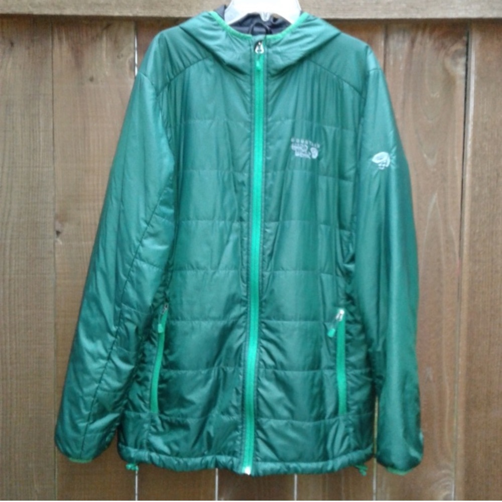 Dark teal mens mountain hardwear hoody puffer size M